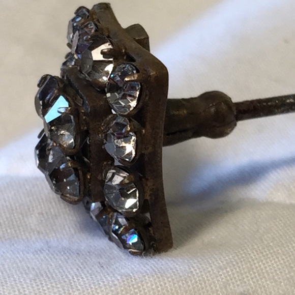 Antique rhinestone 8” hat pin - Picture 7 of 8